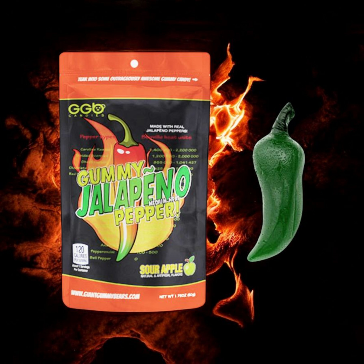 Gummy Jalapeno Pepper (Mild Heat)