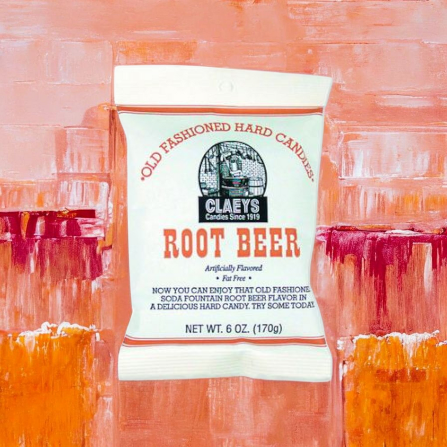Claey's Root Beer Sanded Hard Candies 6oz bag