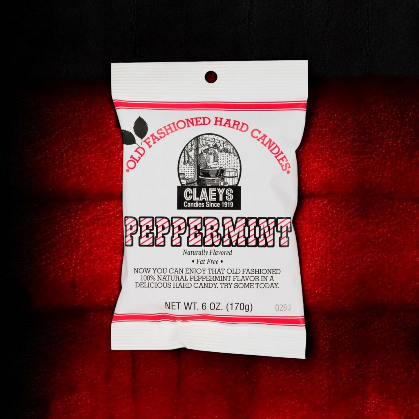 Claey's Natural Peppermint Old Fashion Hard Candies 6oz Bag