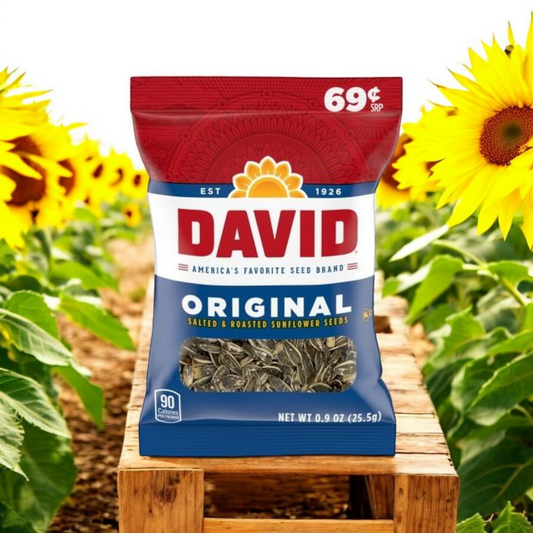 David Sunflower Seeds, Original, Salted & Roasted - 0.9 Ounces