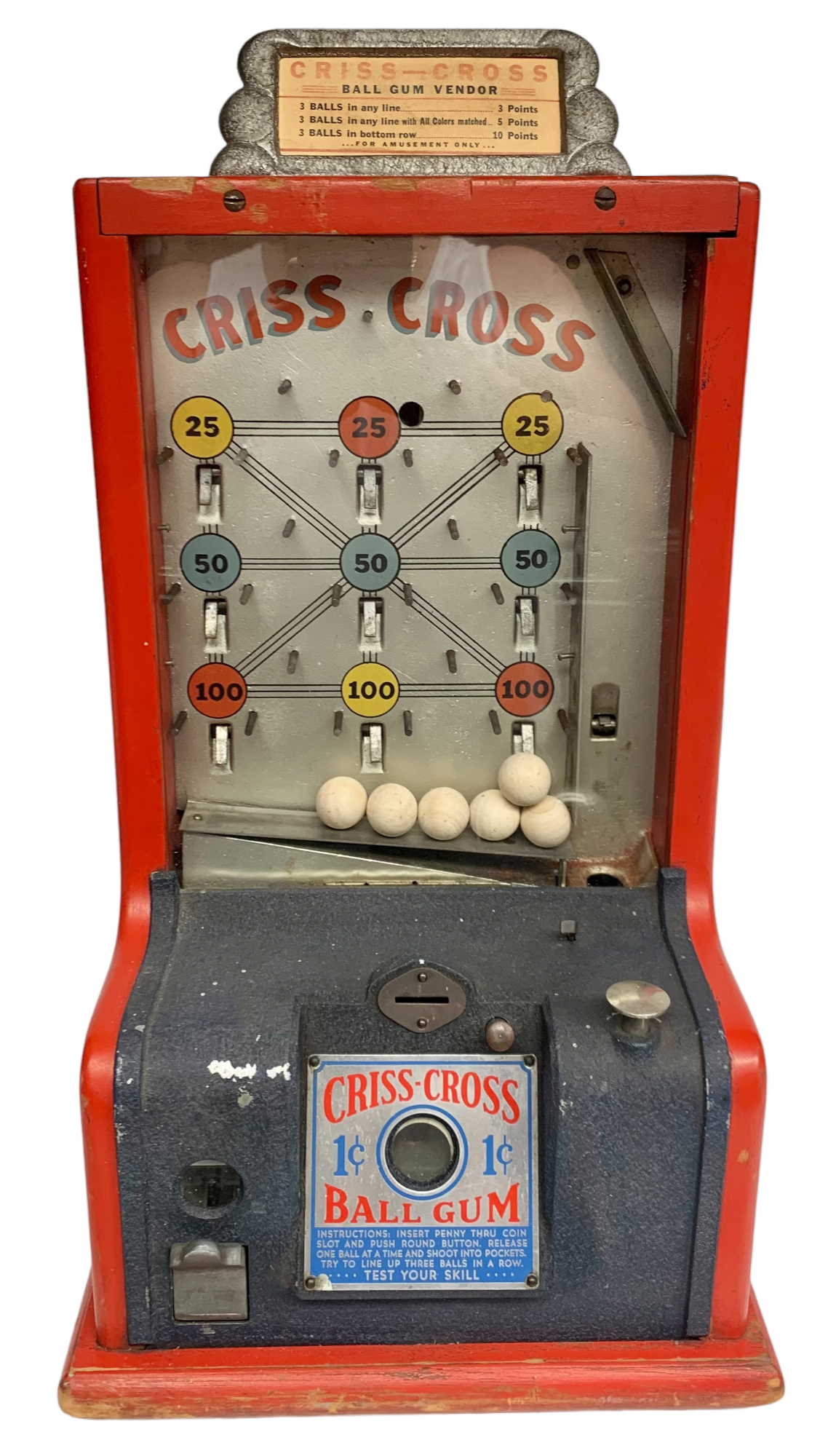 Criss Cross Ball Gum 1 cent