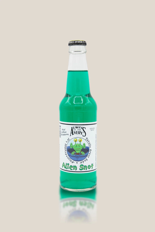 Avery's Alien Snot Totally Gross Soda