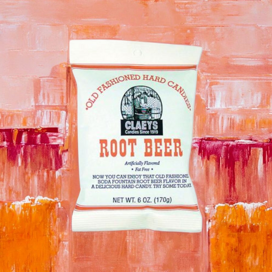 Claey's Root Beer Sanded Hard Candies 6oz bag